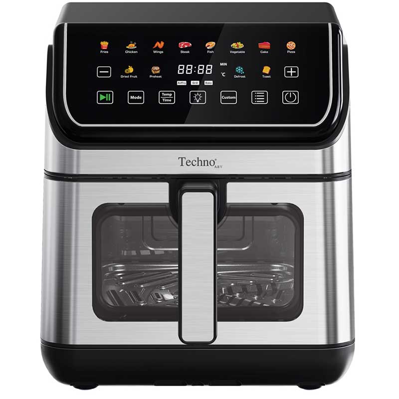 سرخ‌کن رژیمی تکنو مدل Te-547 با ظرفیت ۸ لیتر و المنت ۲۰۰۰ وات