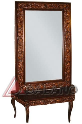 تصویر  آینه و کنسول چوبی مدل الگانس Elegance
