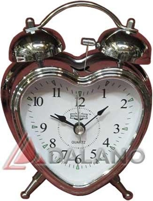 تصویر  ساعت رومیزی زنگ دار مدل قلب