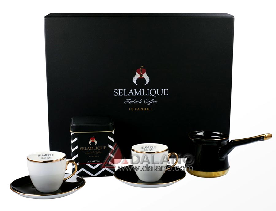 تصویر  ست قهوه جوش و فنجان سلام لیک Selamlique مدل STC77048