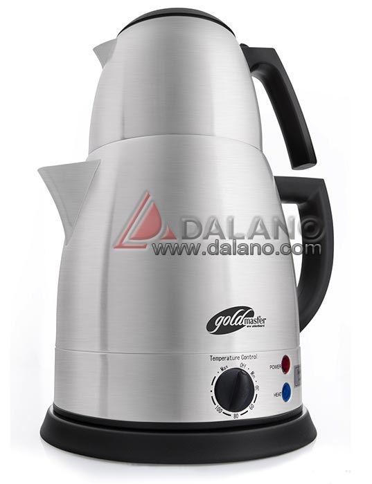 تصویر  چای ساز روهم استیل گلدمستر goldmaster TM-100