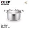 سرویس ظروف استیل کیپ Keep مدل KSS-3000