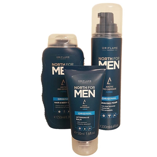 ست شامپو بدن و سر +فوم اصلاح + بالم افترشیوNORT FOR MEN3