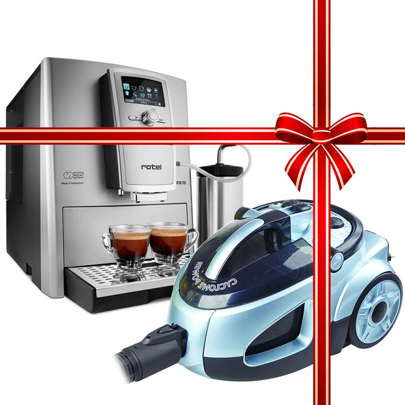 اسپرسوساز دیجیتال اتوماتیک روتل U2785CH +هدیه جاروبرقیU672CH