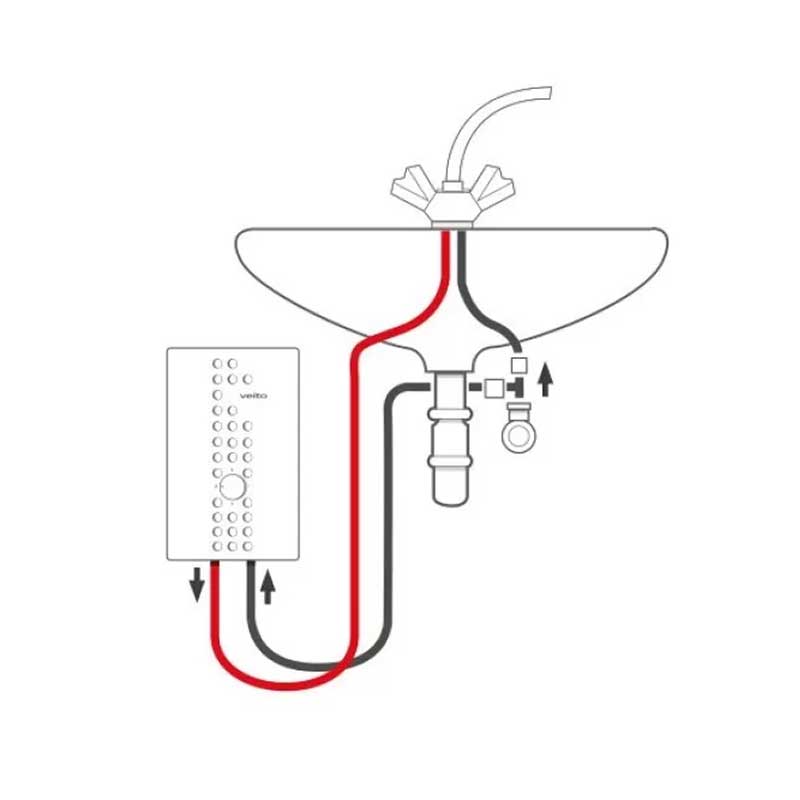 آبگرمکن برقی ویتو مدل فلو اس Flow S