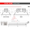 هیتر گازی تابشی سرامیکی انرژی مدل GR0100