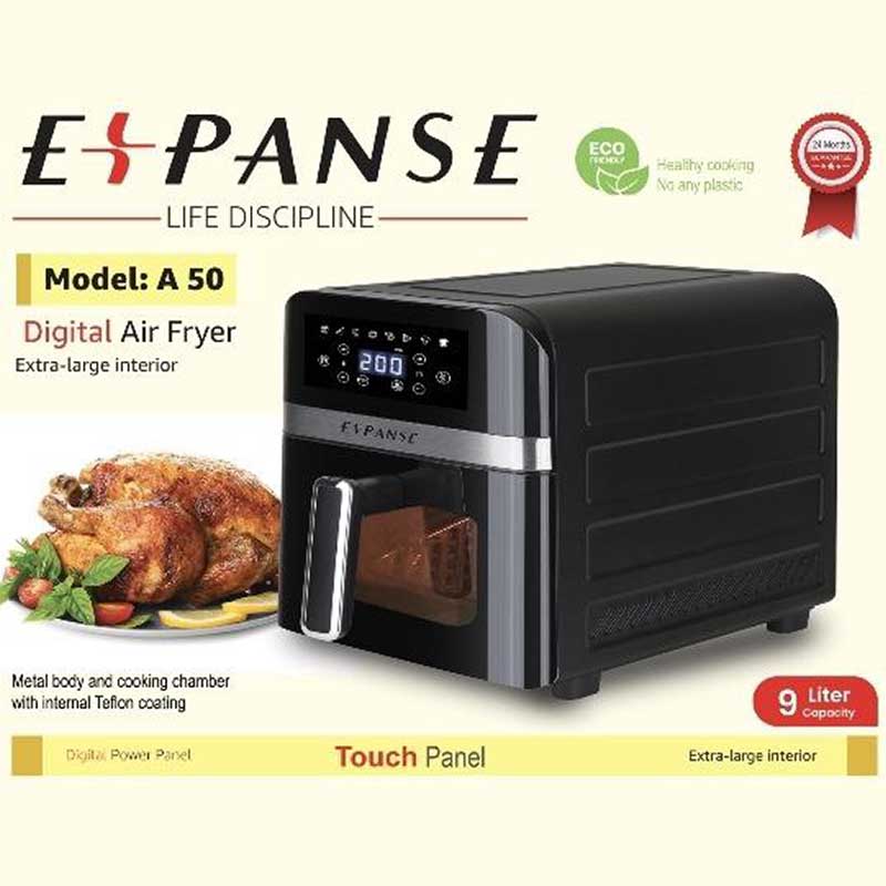 صفحه دیجیتال و پنجره شفاف ایرفرایر اکسپنس A50
