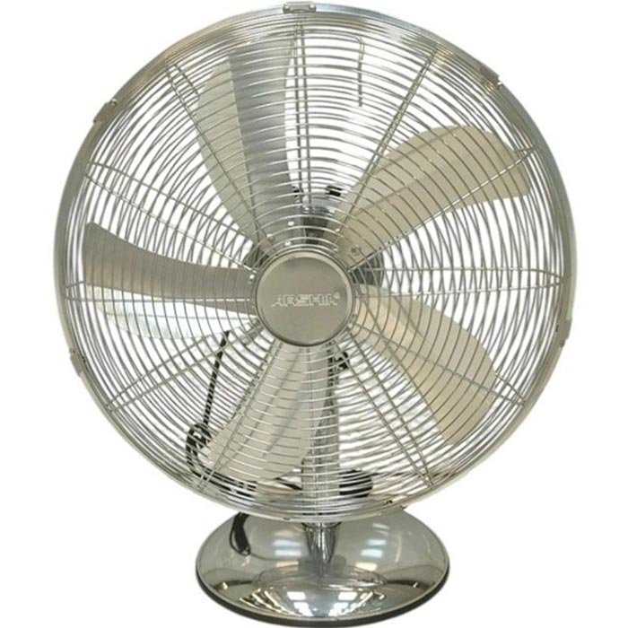 پنکه رومیزی ارشیا تمام فلزی Arshia SF-155-2507  رنگ استیل