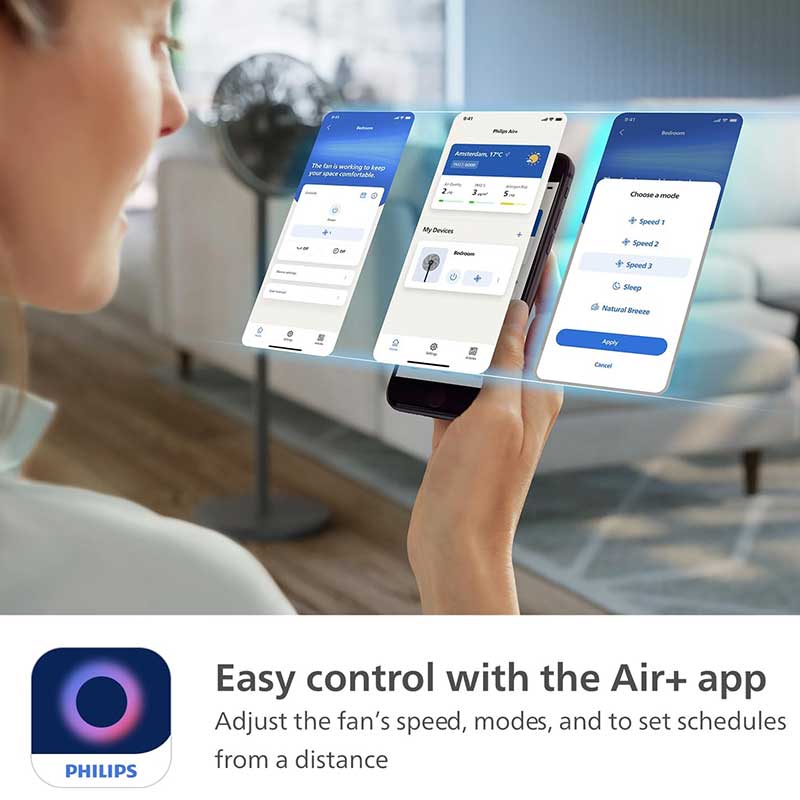 پنکه هوشمند فیلپیس CX3550 با اپلیکیشن کنترل