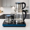 چای ساز شیشه‌ای حرفه‌ای با نمایشگر دیجیتال مدل BE-1100"