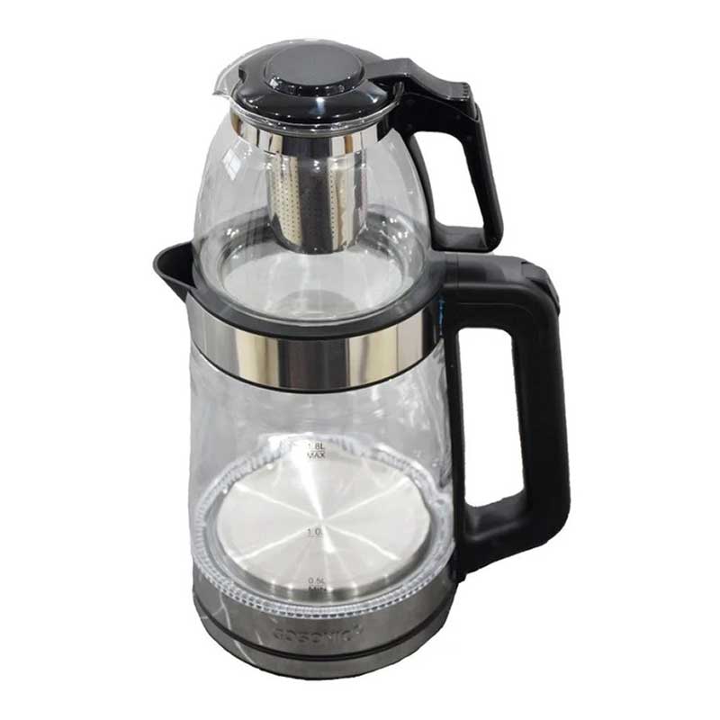 چای‌ساز شیشه‌ای گوسونیک GST-766 با توان ۲۰۰۰ وات