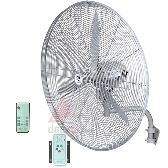 پنکه صنعتی دیواری 75 با کنترل از راه دور تایفون  F75WT-RC-SILVER