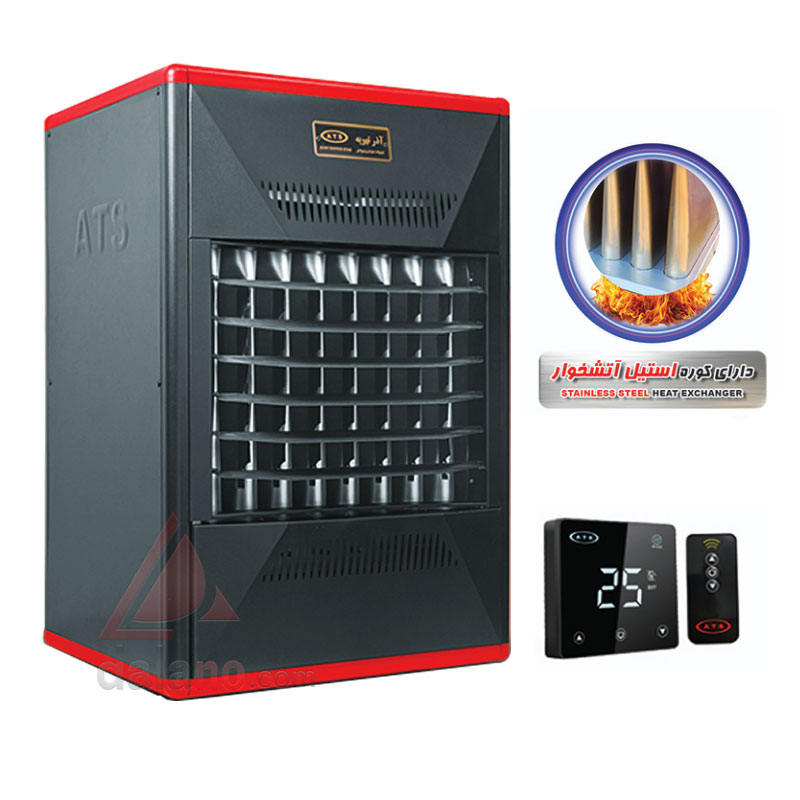 هیتر صنعتی آذرتهویه مدل A650 با بدنه گالوانیزه ضد زنگ