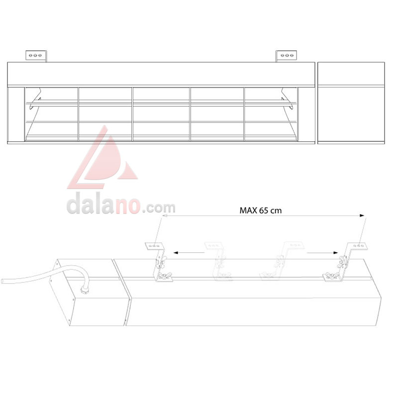 بخاری برقی تابشی ویتو Veito مدل Nevada R2425