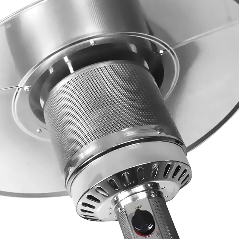 مشعل استیل بخاری قارچی مخزن دار وارداتی با پایه قابل تنظیم