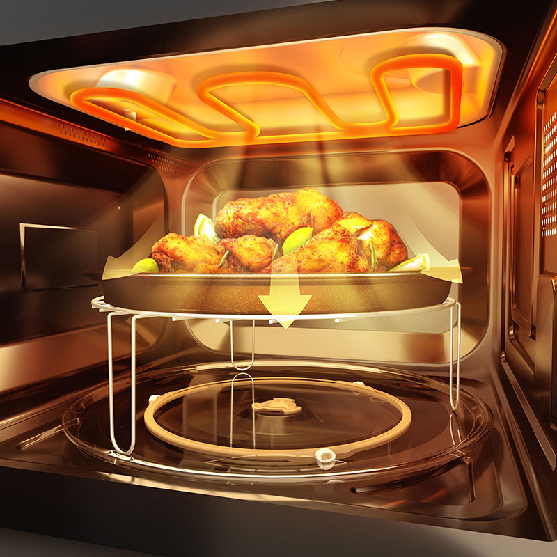 داخل مایکروفر ۴۲ لیتری تکنو TE421