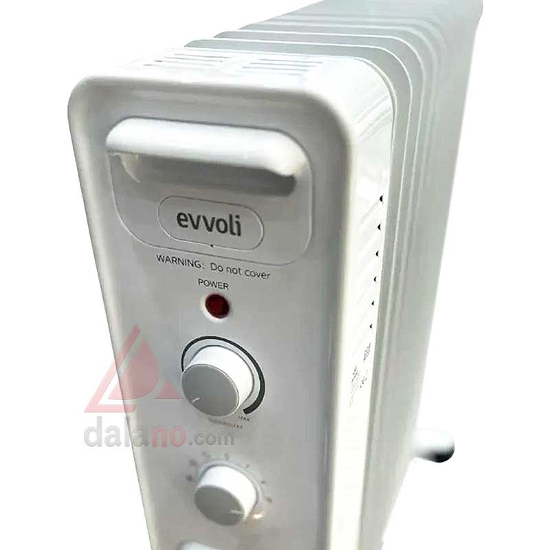 بخاری روغنی ۱۳ پره فن دار توربو ایوولی رنگ سفید