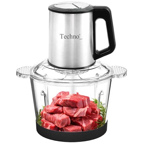 خردکن ۵۰۰ وات تکنو Te-214 با محفظه شیشه‌ای