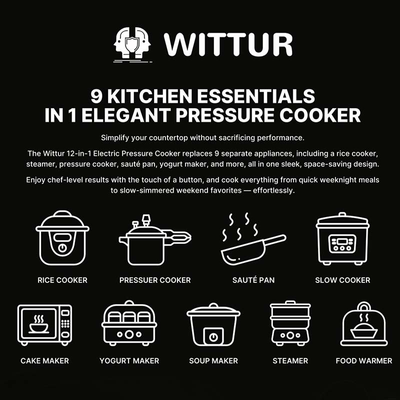 9 دستگاه در یک دستگاه مولتی کوکر ویتور WMC-D1000