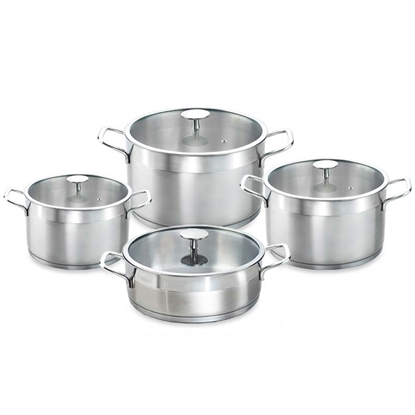 سرویس قابلمه دانته 8 پارچه با دسته استیل