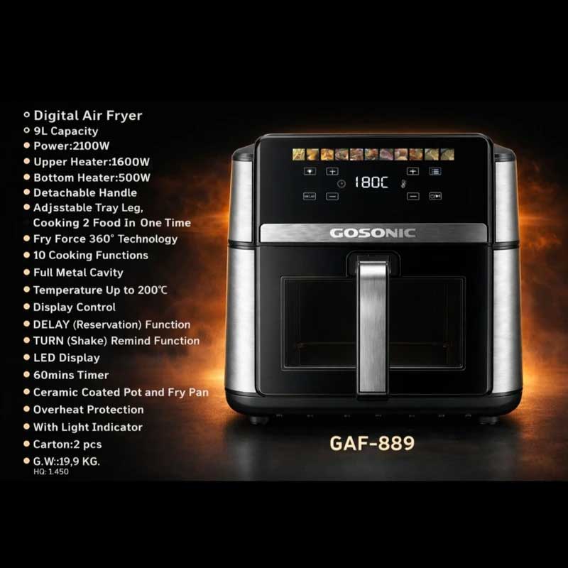 مشخصات هواپز دیجیتال گوسونیک GAF-889