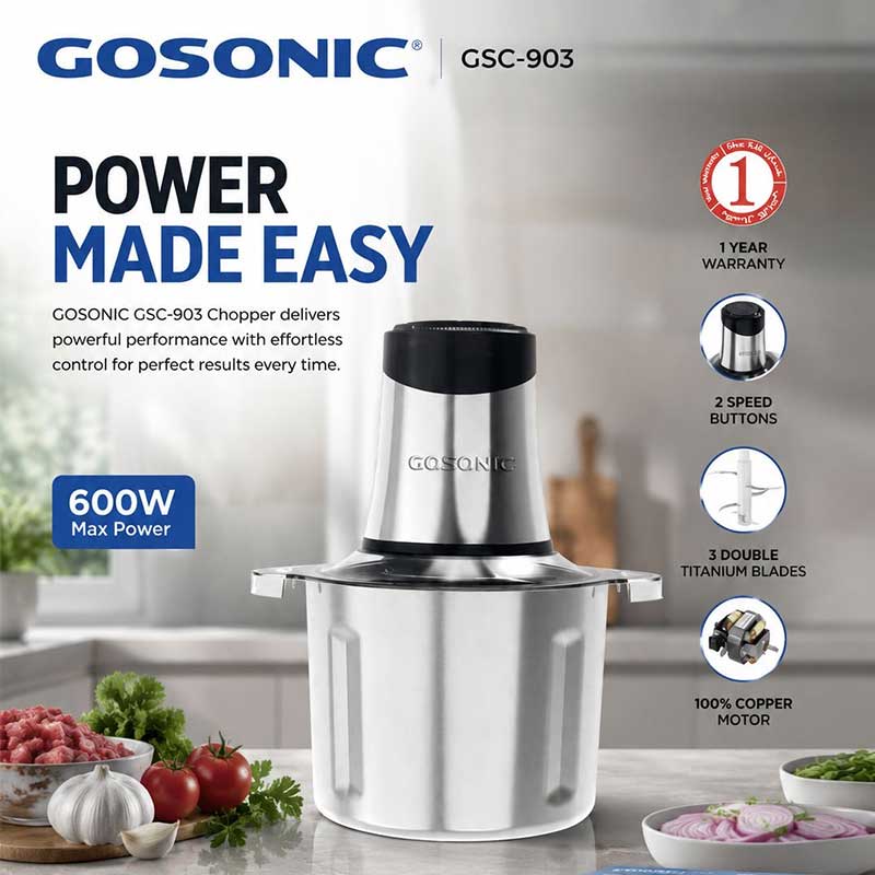 خردکن گوشت و سبزیجات گوسونیک GSC-903