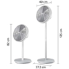 ابعاد پنکه رومیزی و ایستاده فیلیپس مدل CX2550
